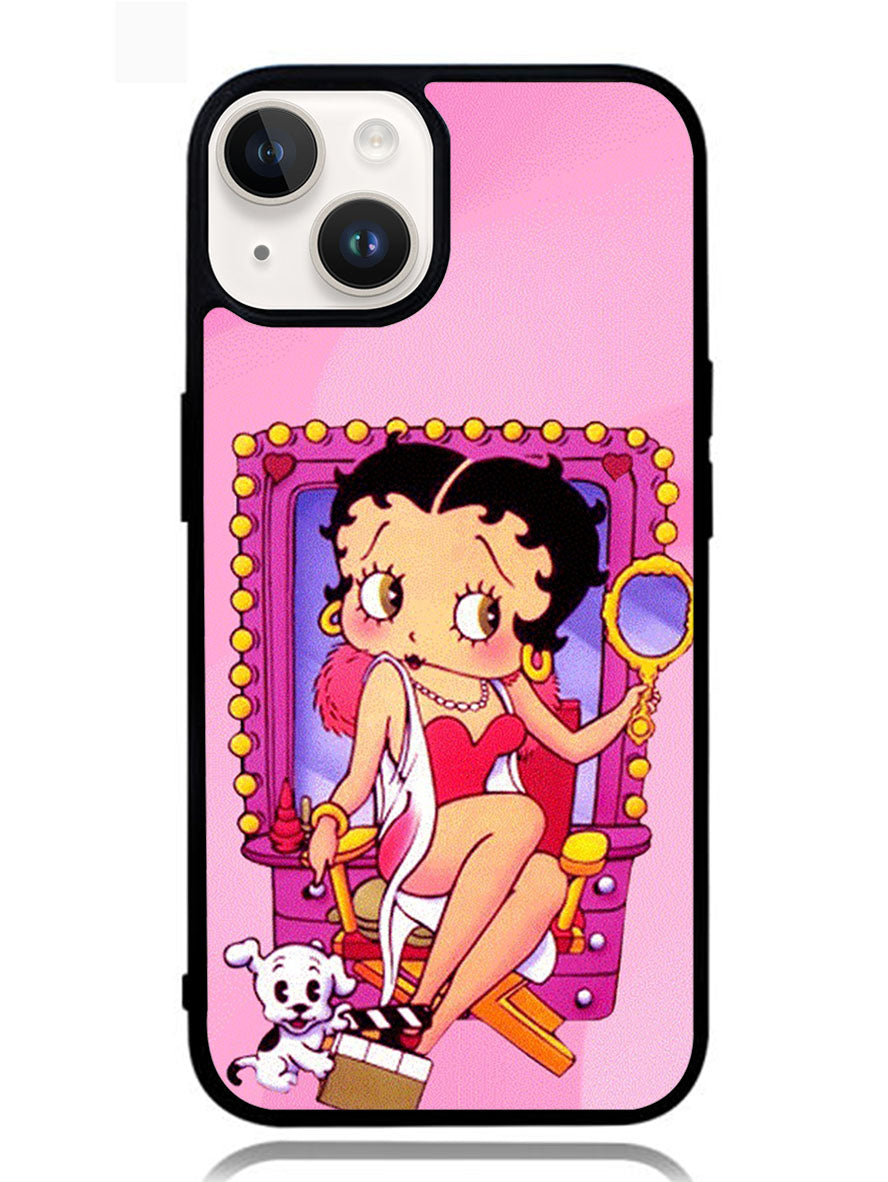 Betty Boop and Dog iPhone 14 Plus Case OV4119