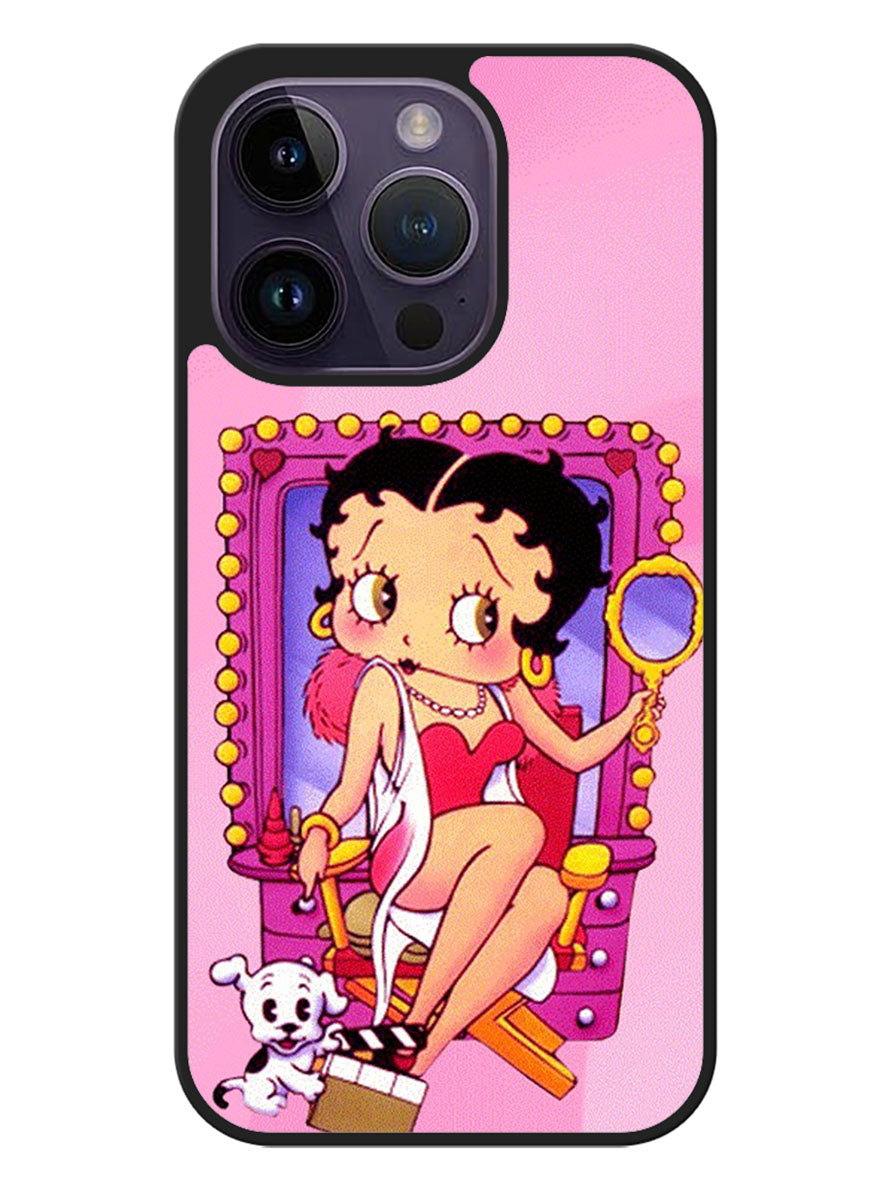 Betty Boop and Dog iPhone 14 Pro Case