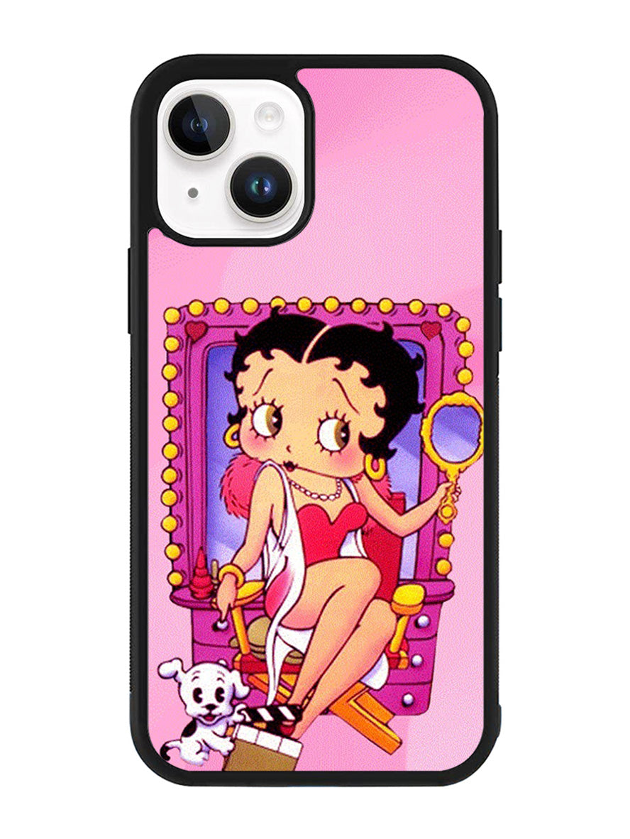 Betty Boop and Dog iPhone 15 Plus Case OV4119
