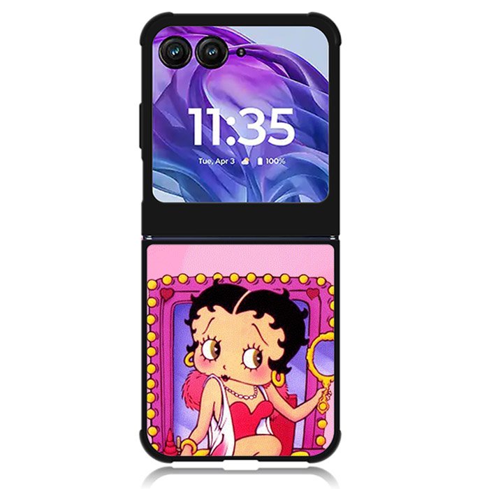 Betty Boop and Dog Motorola Moto Razr Plus 2024 , Moto Razr+ 2024 Case