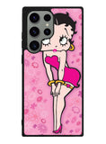 Betty Boop Pink Background flowers Samsung Galaxy S23 Ultra 5G Case