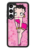 Betty Boop Pink Background flowers Samsung Galaxy S23 Plus 5G / Samsung Galaxy S23+ 5G Case
