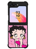 Betty Boop Pink Background flowers Samsung Galaxy Z Flip 5 5G 2023 Case