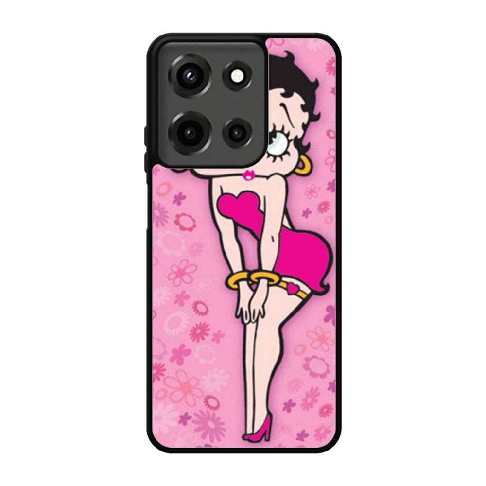 Betty Boop Pink Background flowers Motorola Moto G 5G 2025 Case OV5628