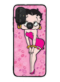 Betty Boop Pink Background flowers Motorola Moto G Pure 2021 , Moto G Power 2022 Case