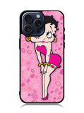 Betty Boop Pink Background flowers iPhone 15 Pro Max Case OV1885