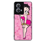 Betty Boop Pink Background flowers Motorola Moto Edge 2024 Case OV5628