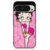 Betty Boop Pink Background flowers Google Pixel 9 Pro XL Case