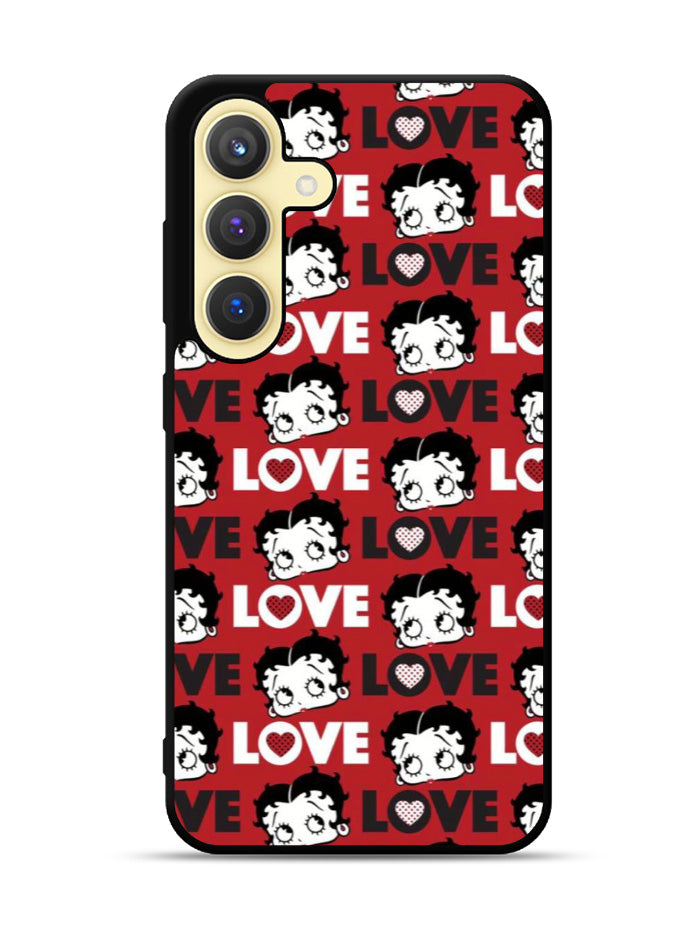 Betty Boop Love Cute Red Samsung Galaxy S23 FE 5G Case QC1886