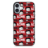 Betty Boop Love Cute Red iPhone 16 Case QC1886
