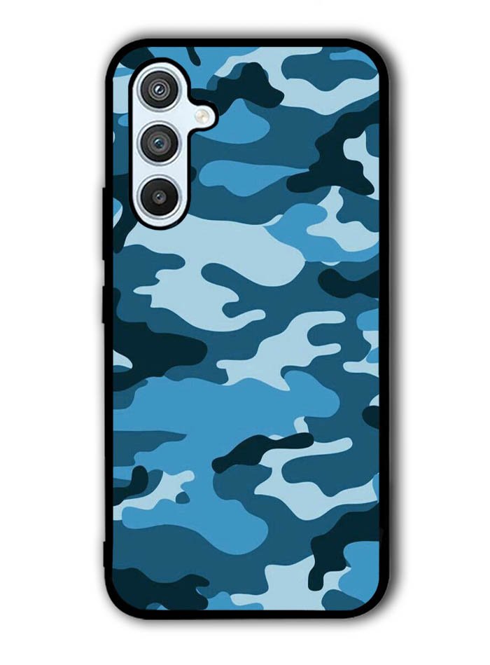 Camouflage Blue Samsung Galaxy A54 5G Case OV4382