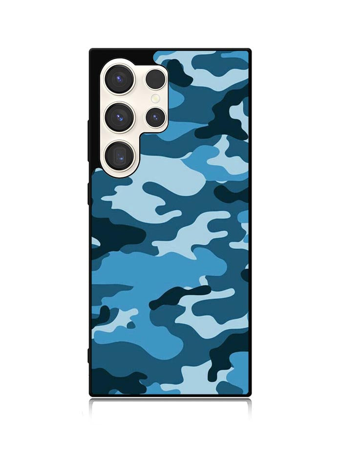 Camouflage Blue Samsung Galaxy S24 Ultra 5G Case OV4382