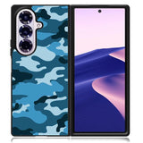 Camouflage Blue Samsung Galaxy Z Fold 7 Case OV4382