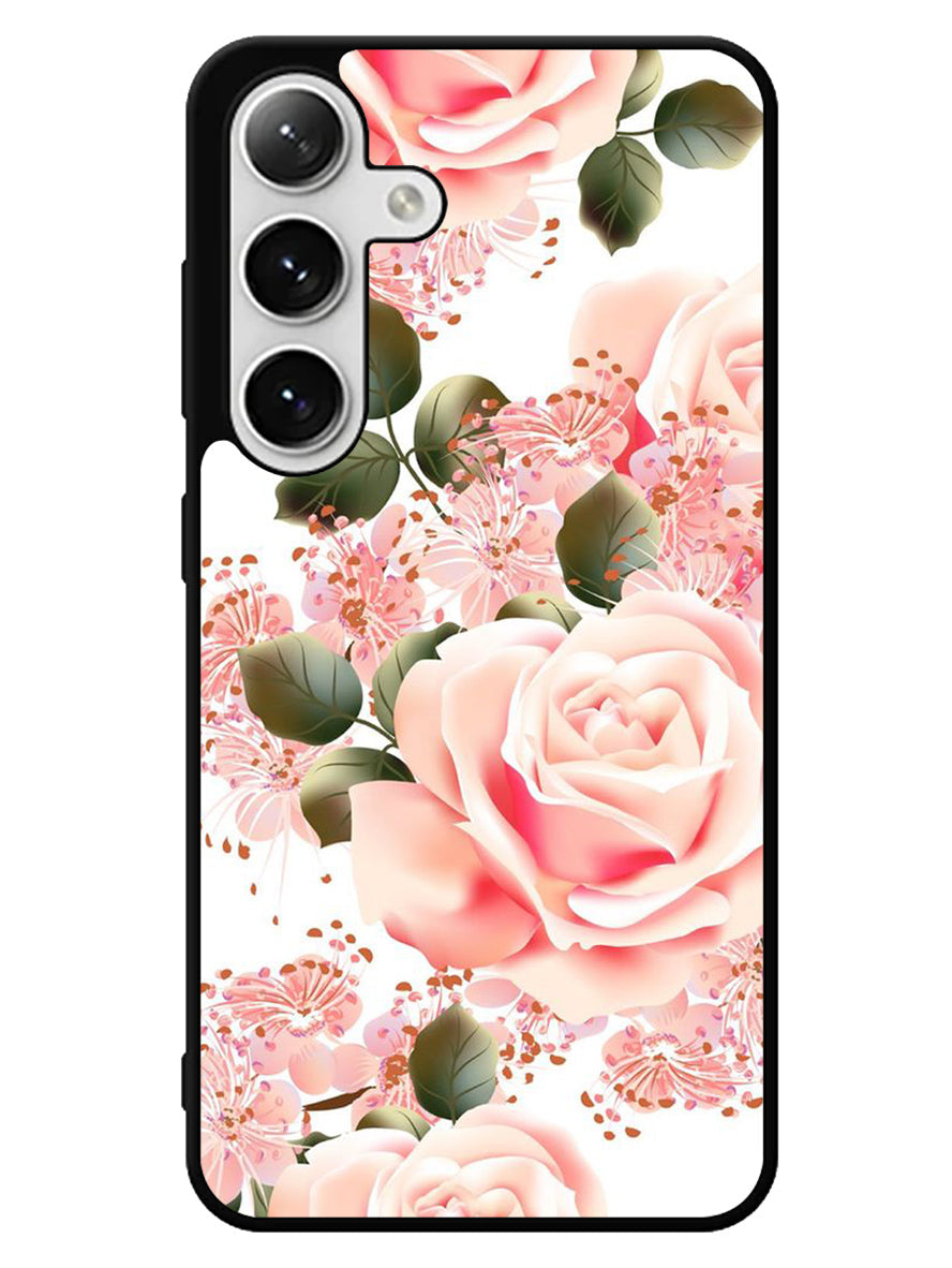 Flowers Pink Samsung Galaxy S25 5G Case