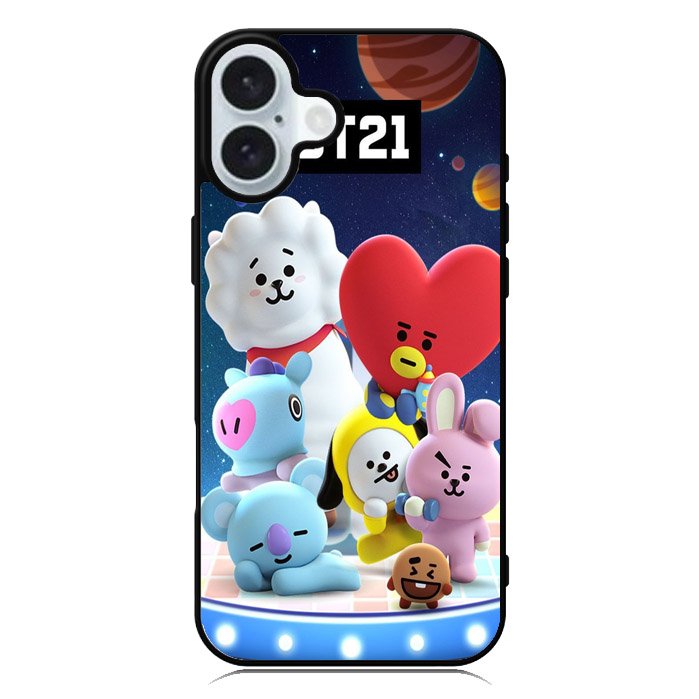 BTS BT21 Cute iPhone 16 Plus Case QC4272