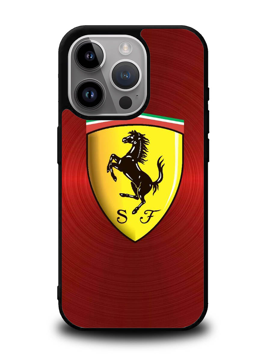Ferrari Red Steel iPhone 15 Pro Max Case OV4886