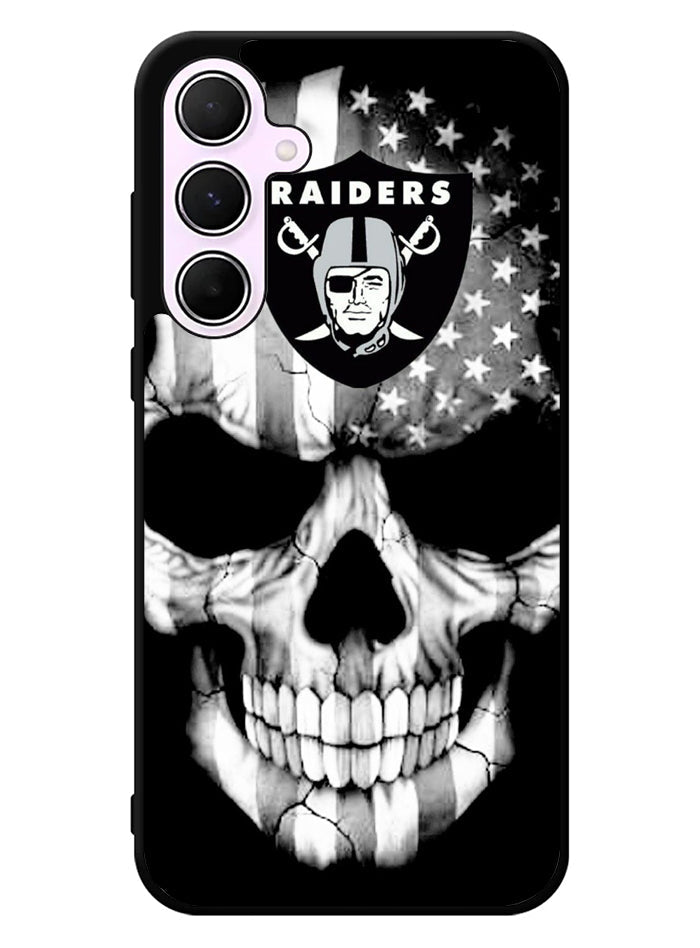 Skull Oakland Raiders Samsung Galaxy A55 5G Case