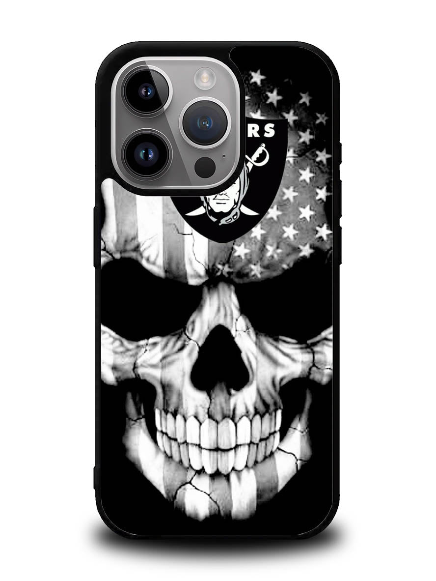 Skull Oakland Raiders iPhone 15 Pro Case
