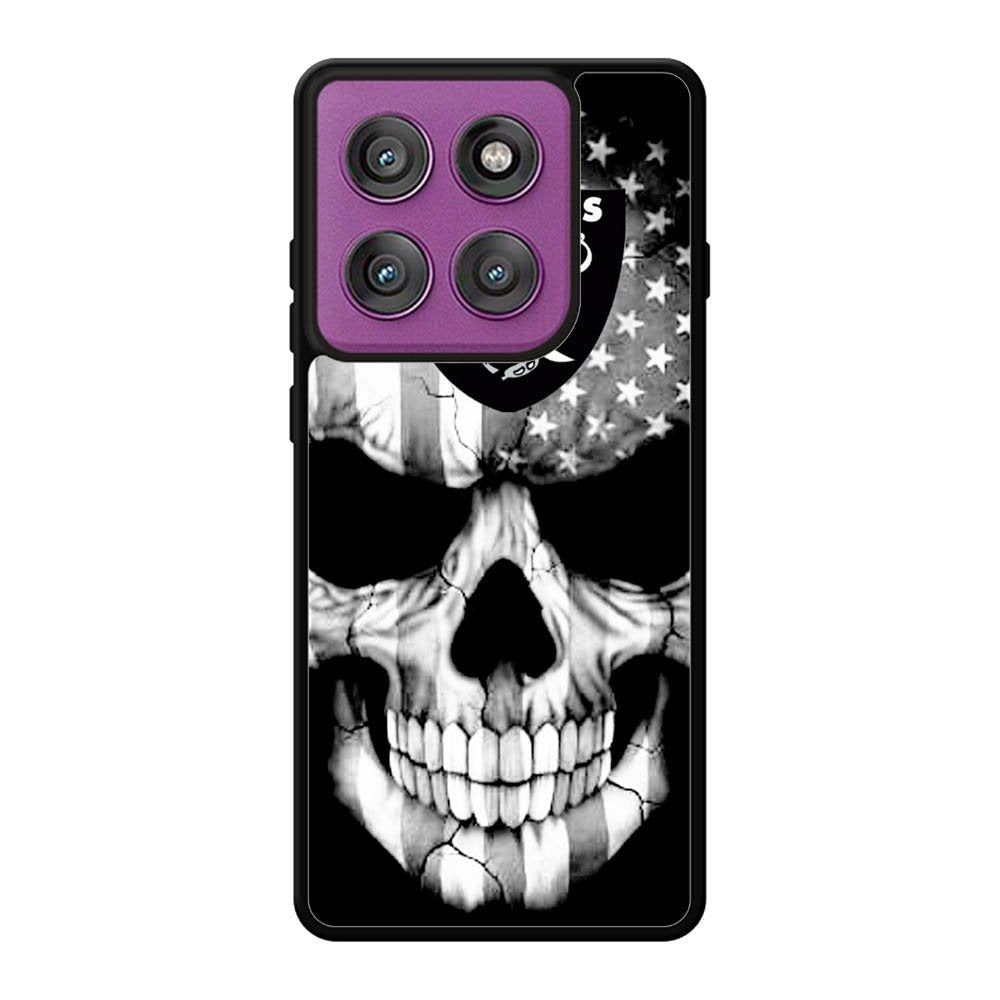 Skull Oakland Raiders Motorola Moto Edge 60 Pro Case