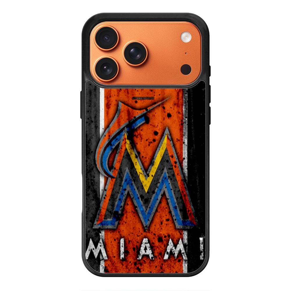 Miami Marlins Logo iPhone 17 Pro Case QC1914