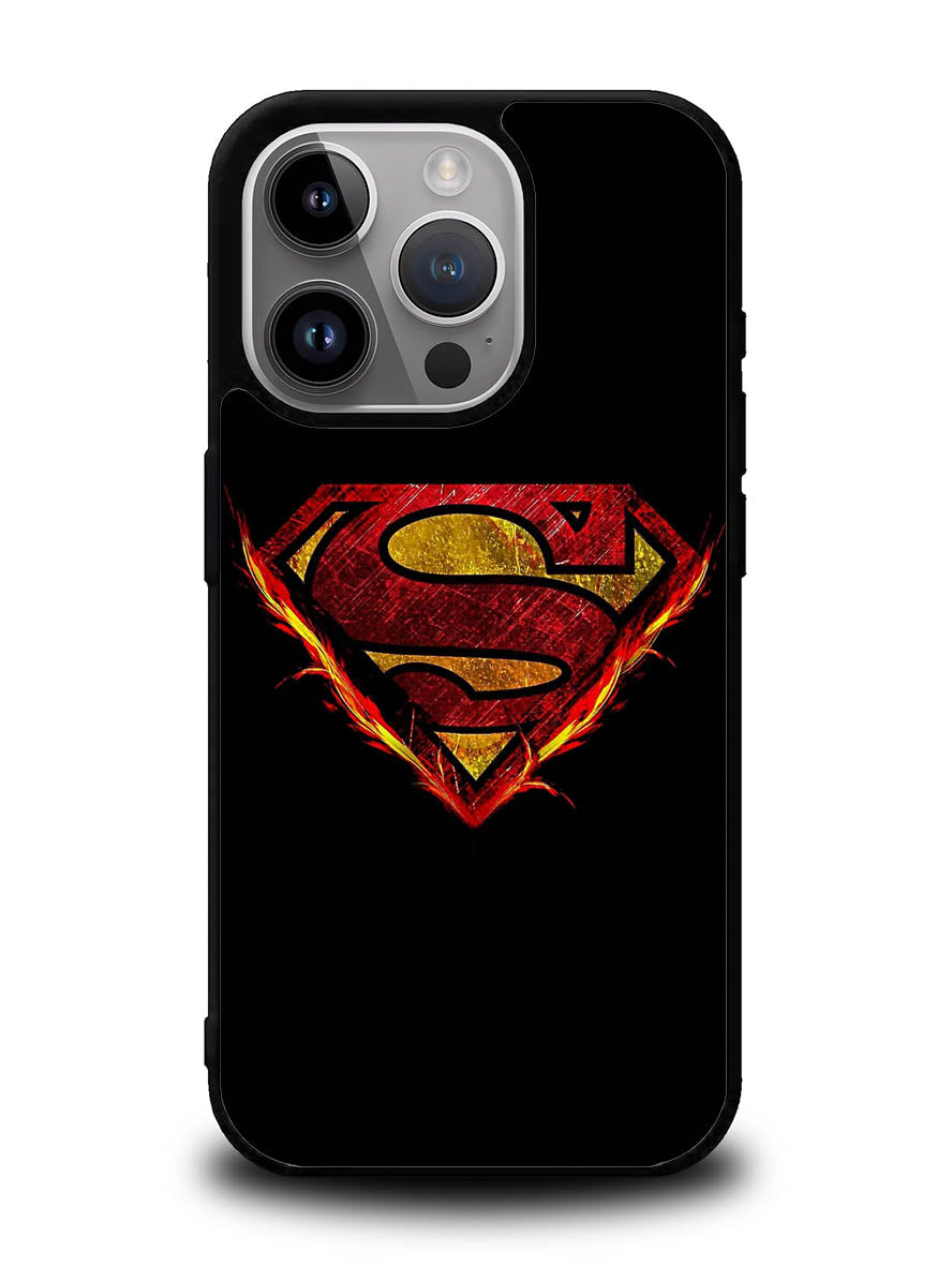 Superman Fire Logo iPhone 15 Pro Max Case OV2293