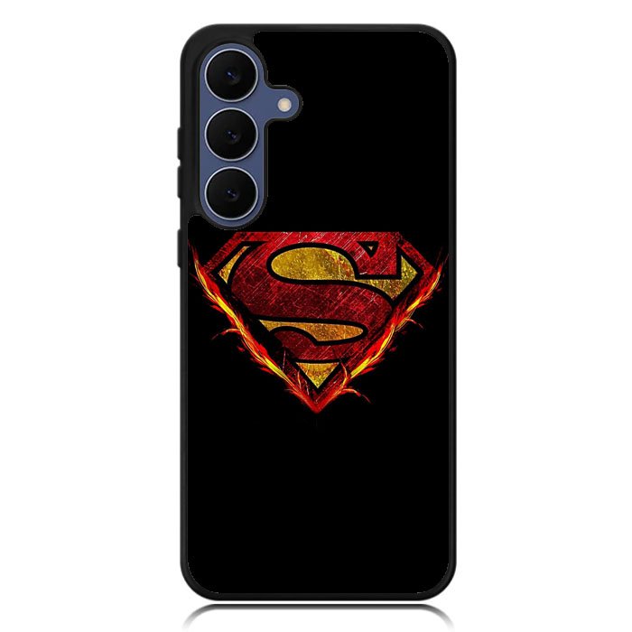 Superman Fire Logo Samsung Galaxy S25 FE Case OV2293