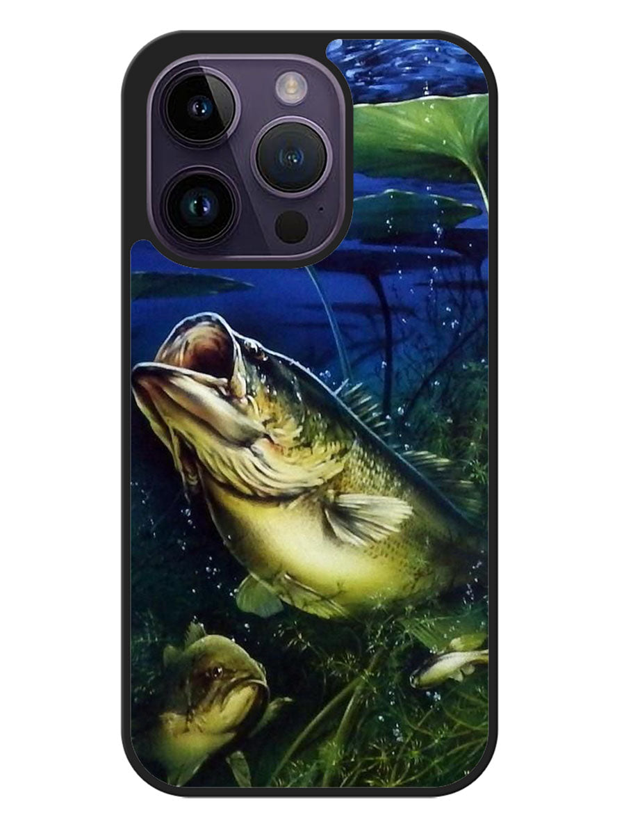 Bass Fishing Largemouth Fish iPhone 14 Pro Max Case OV2307