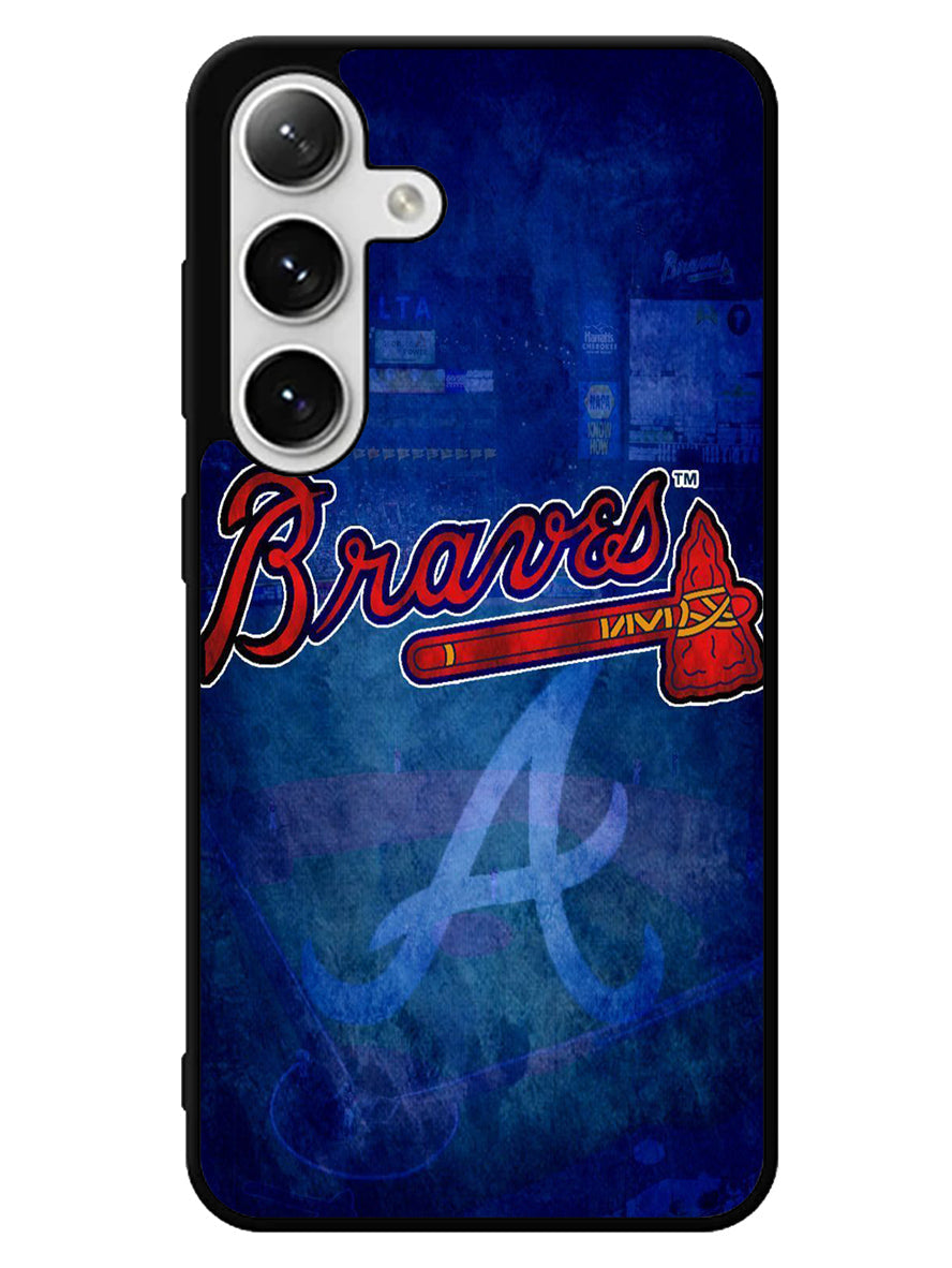 Atlanta braves wallpaper Samsung Galaxy S24 5G Case