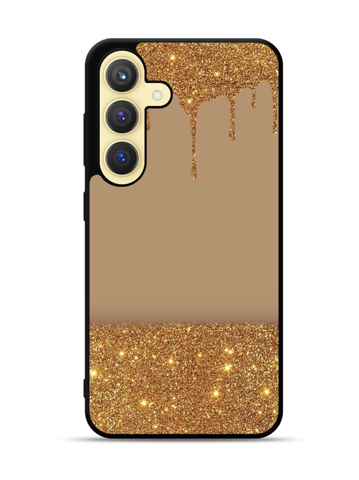 Dripping Gold Glitter Samsung Galaxy S24 FE 5G Case OV4791