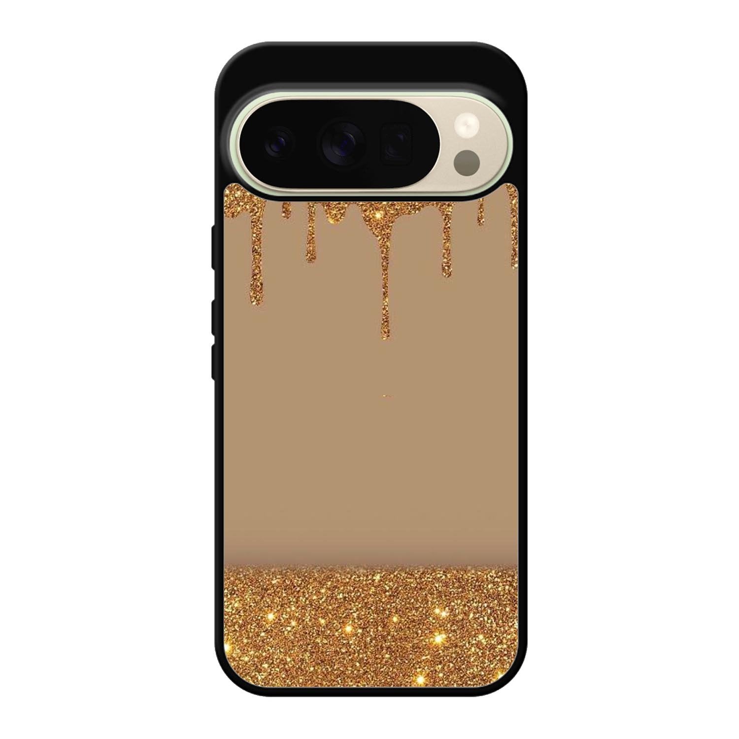 Dripping Gold Glitter Google Pixel 10 Pro XL Case OV4791