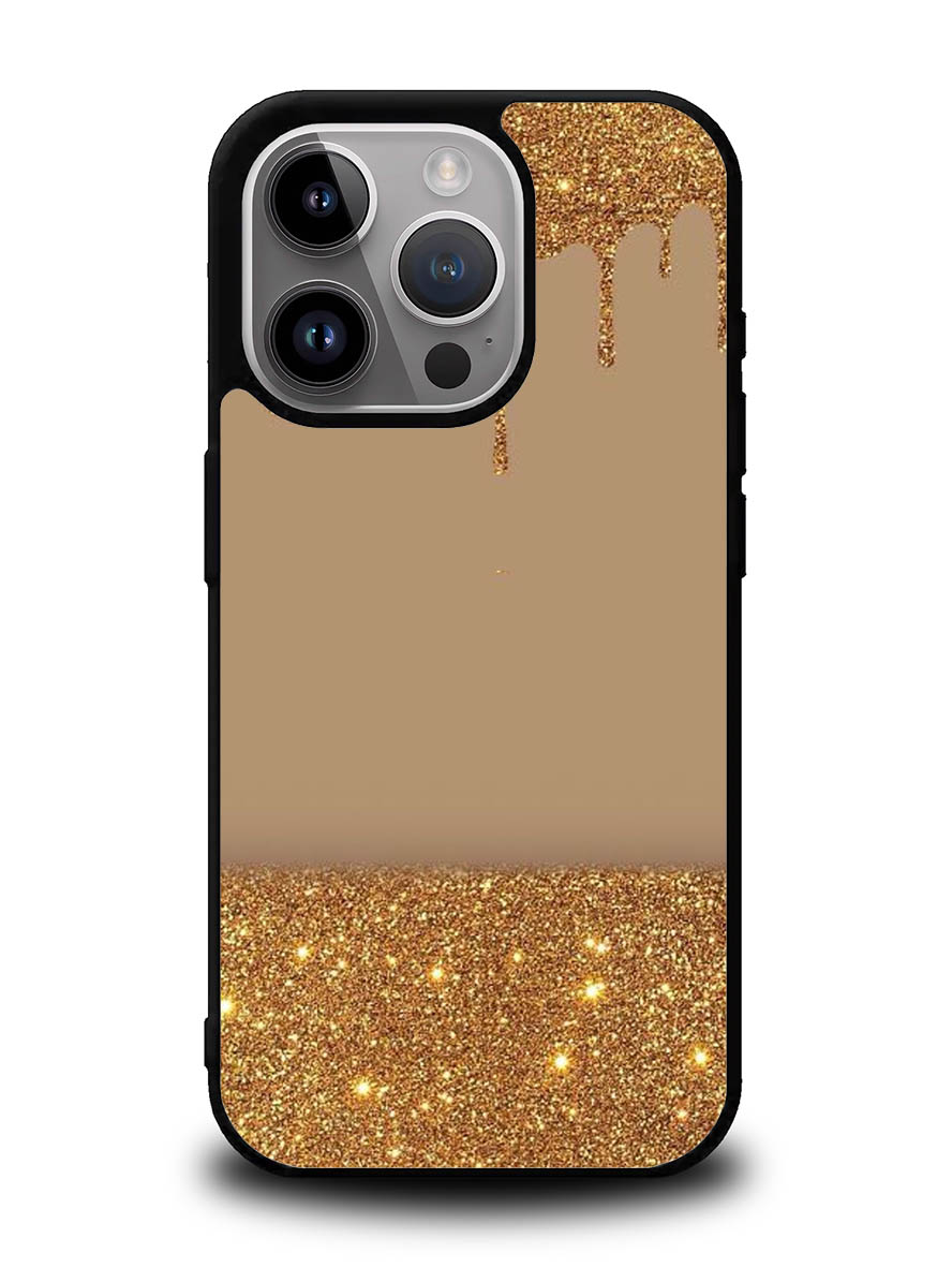 Dripping Gold Glitter iPhone 15 Pro Case OV4791