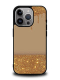 Dripping Gold Glitter iPhone 15 Pro Case OV4791