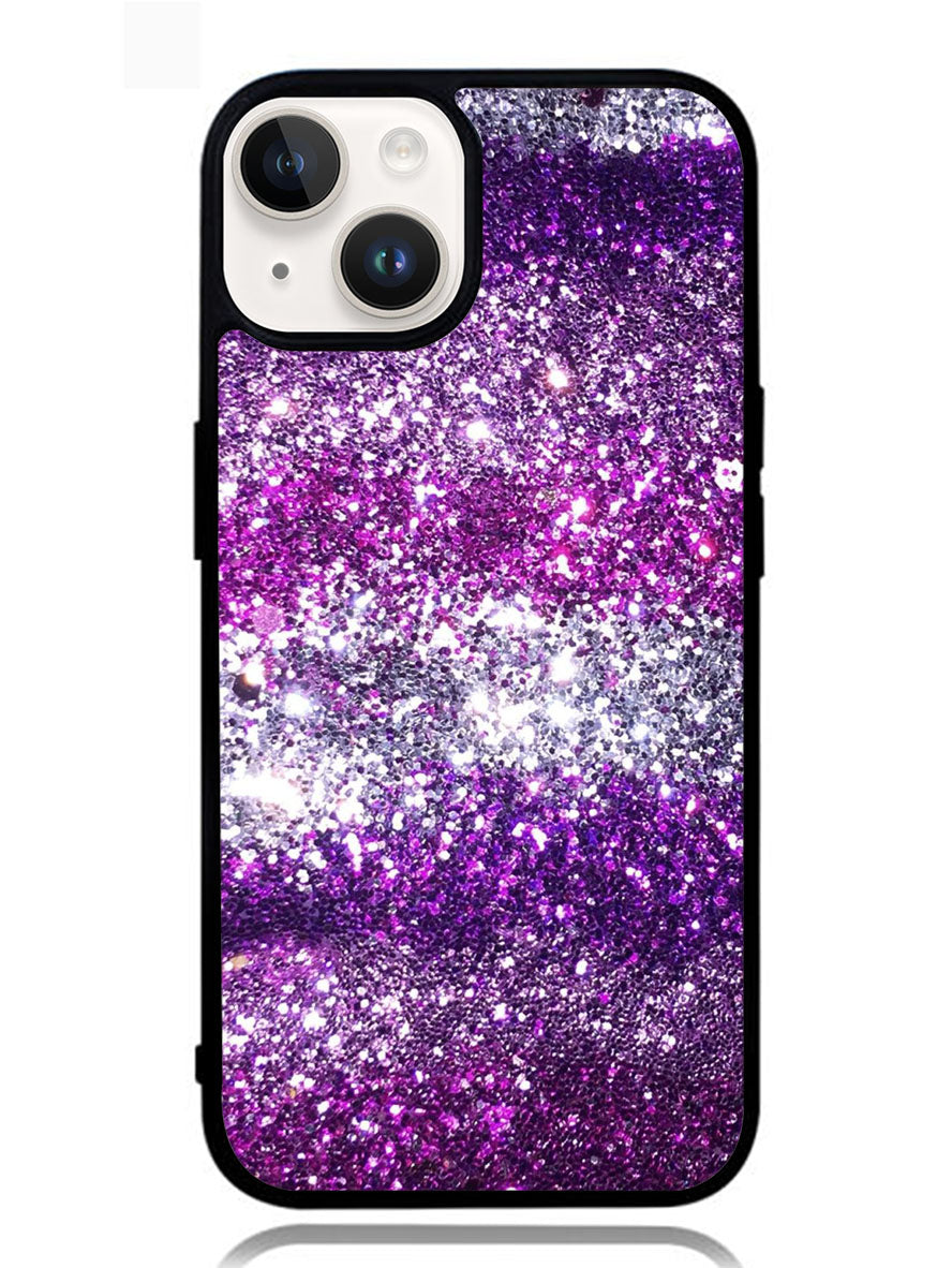 Pink Purple Silver Bling Sparkling Sparkles iPhone 14 Case OV1119