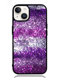 Pink Purple Silver Bling Sparkling Sparkles iPhone 14 Case