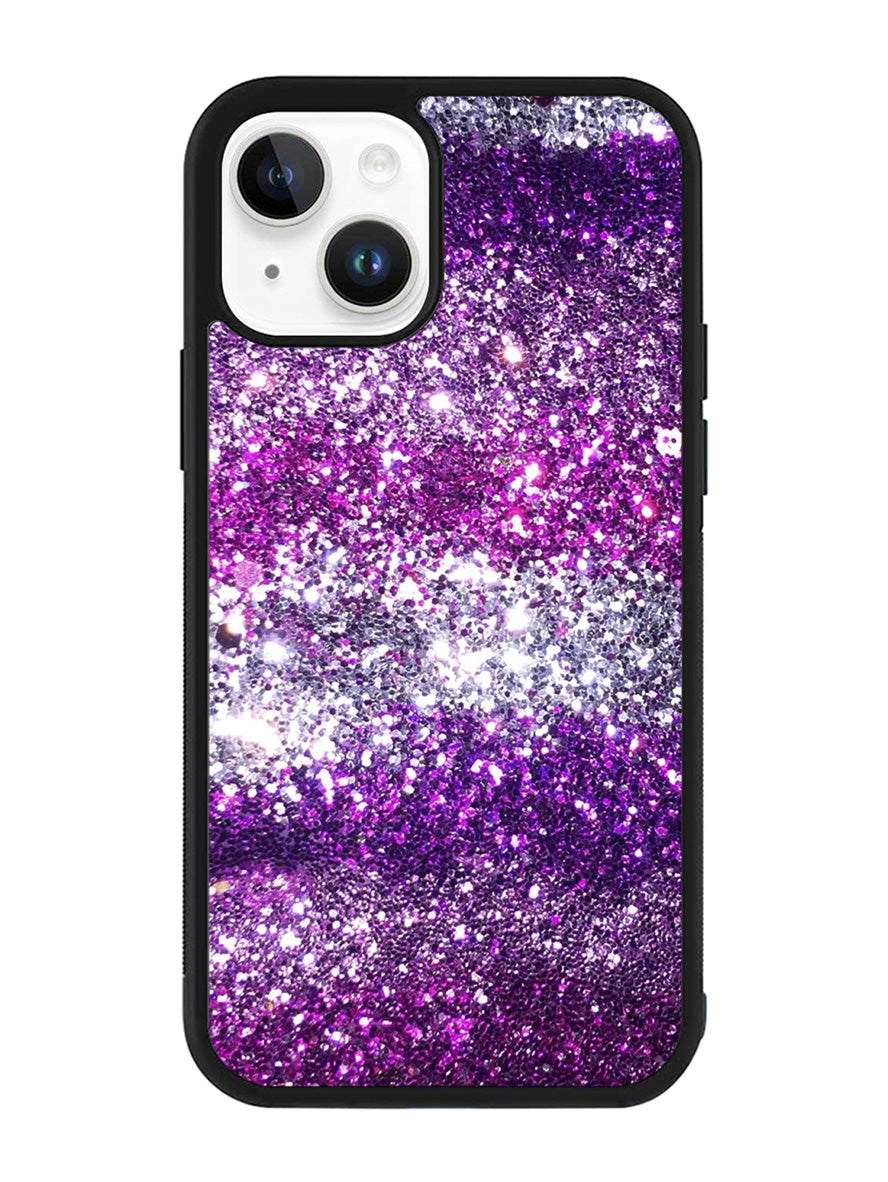 Pink Purple Silver Bling Sparkling Sparkles iPhone 15 Case OV2916