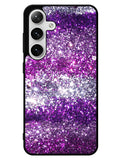 Pink Purple Silver Bling Sparkling Sparkles Samsung Galaxy S25 5G Case