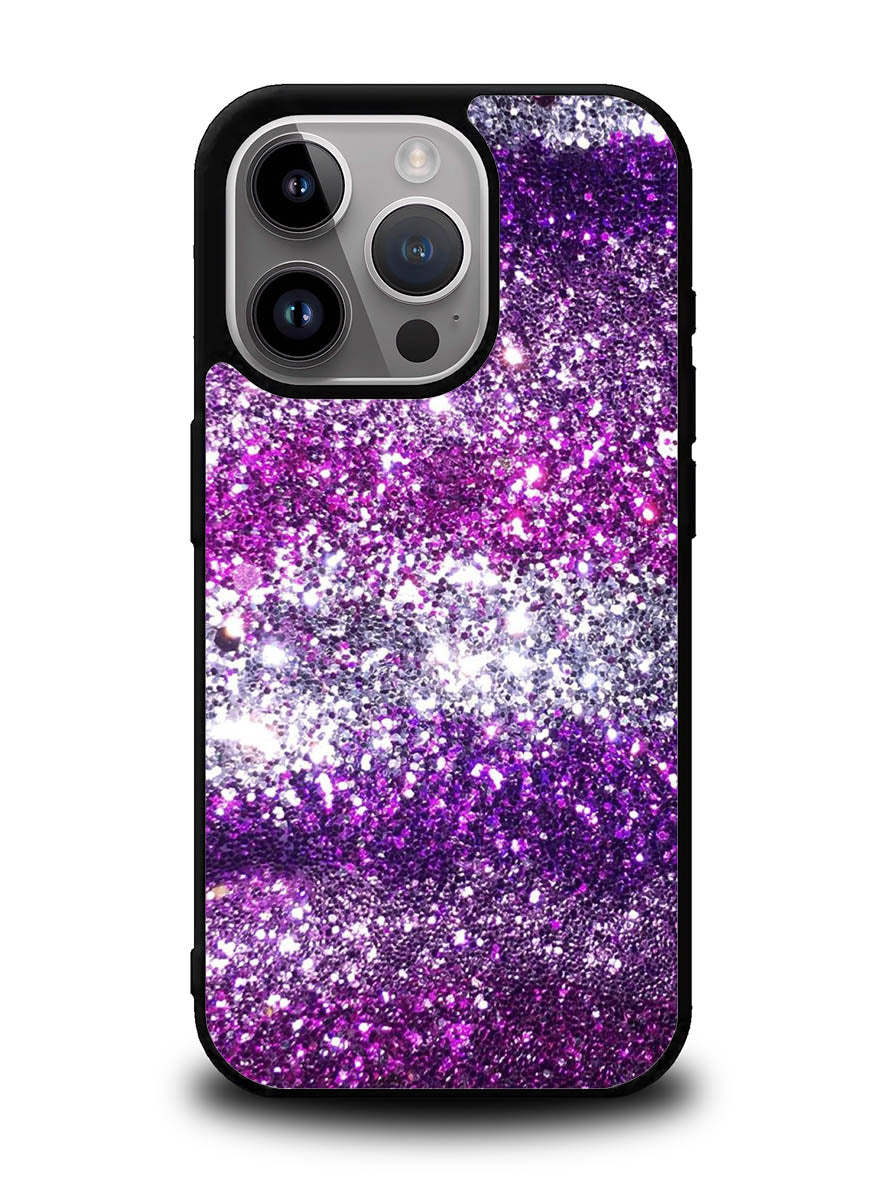 Pink Purple Silver Bling Sparkling Sparkles iPhone 16 Pro Case