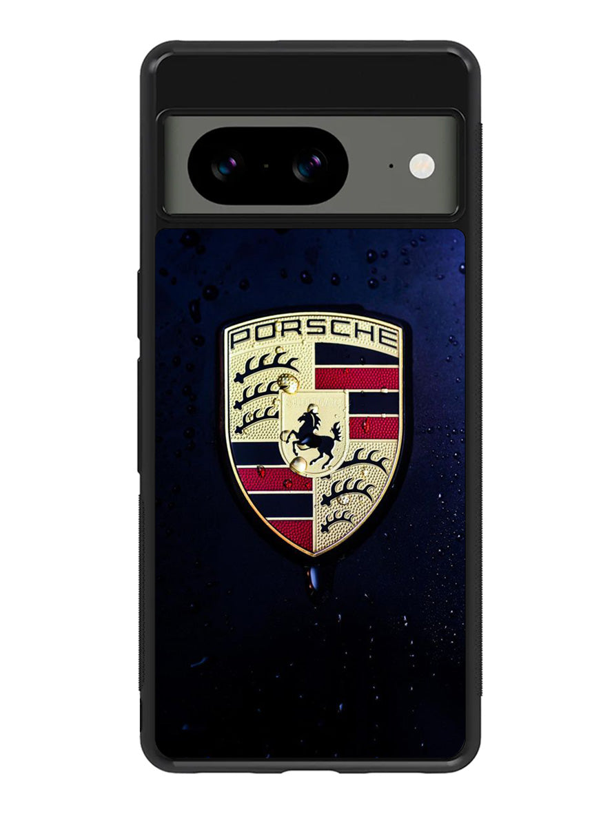 Porsche Logo Blue Background Google Pixel 8A Case QC2844