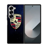 Porsche Logo Blue Background Samsung Galaxy Z Fold 7 5G Case OV2844