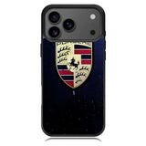 Porsche Logo Blue Background iPhone 17 Pro Case OV2844