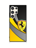 Yellow Ferrari Logo Samsung Galaxy S25 Ultra 5G Case QC1921