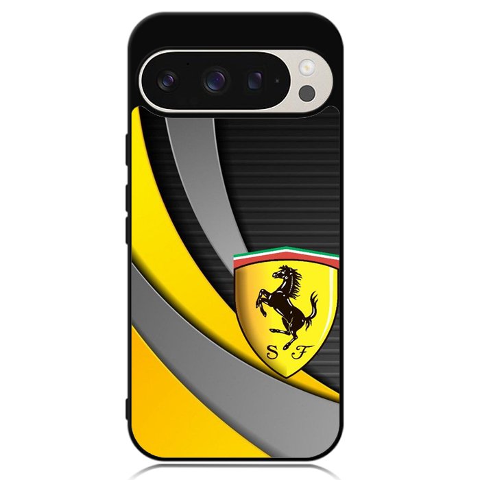Yellow Ferrari Logo Google Pixel 9 Pro XL Case OV1921
