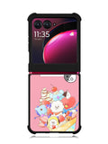 BTS BT21 Pink Cute Motorola Moto Razr Plus 2023 , Moto Razr+ 2023 Case OV4309
