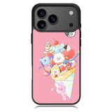 BTS BT21 Pink Cute iPhone 17 Pro Case OV4309