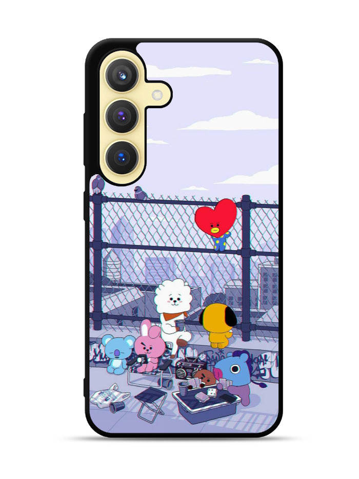 BTS BT21 Cute Rooftop Samsung Galaxy S23 5G Case QC4270