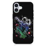 Astro Skateboard To Moon And Back iPhone 16 Plus Case QC3893