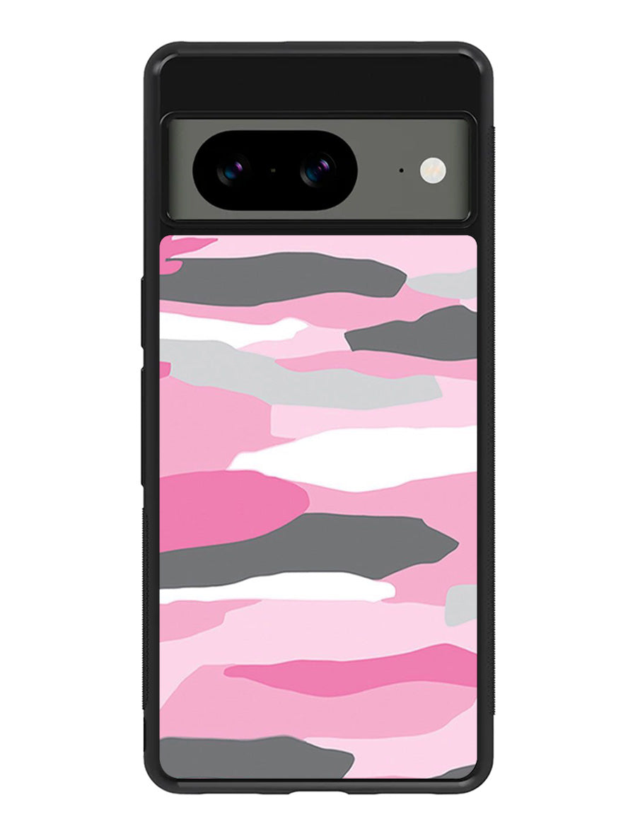 Pink Camo Google Pixel 8 Case QC2911