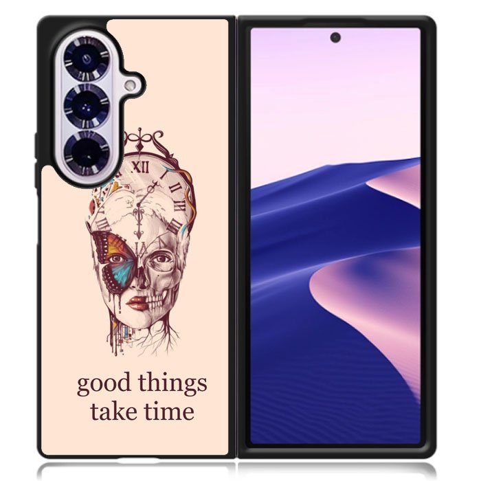 Good Things Take Time Samsung Galaxy Z Fold 7 Case OV8299