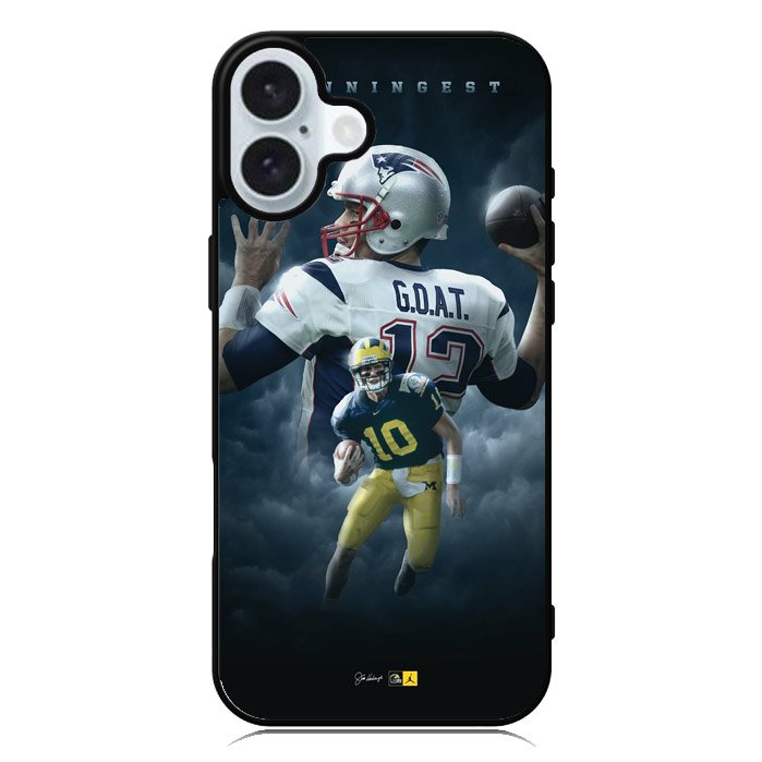 Tom brady the goat Michigan This Is Michigan iPhone 16 Plus Case QC2172