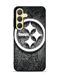 Steelers black and white Samsung Galaxy S23 5G Case QC6899